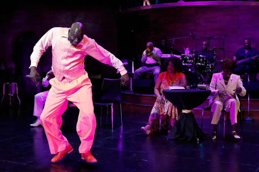 A scene from Rick Stone: The Blues Man at Black Ensemble Theater