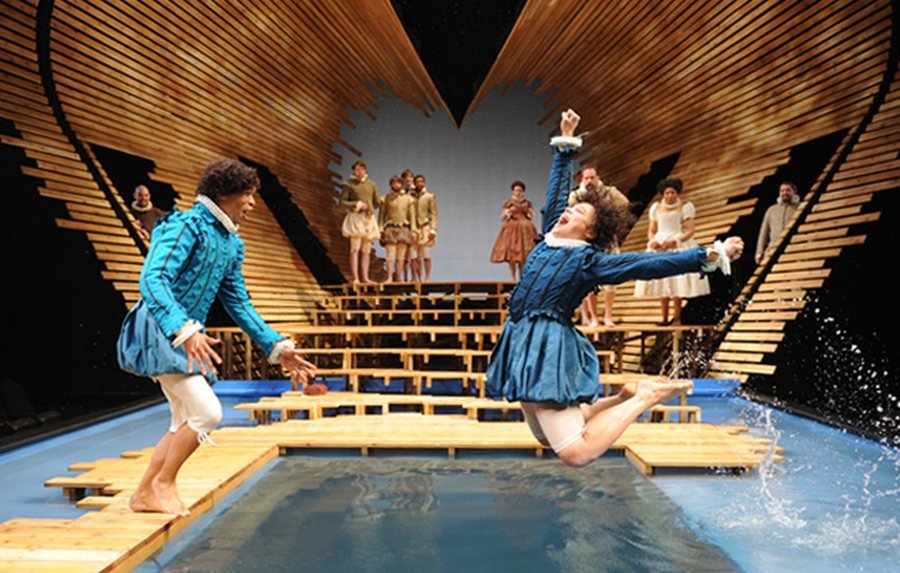 A scene from Twelfth Night at Chicago Shakespeare Theater